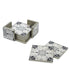 Hand Painted Coasters - Set of Six in Midnight Floral - ARCADIA HOME